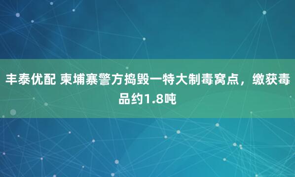 丰泰优配 柬埔寨警方捣毁一特大制毒窝点，缴获毒品约1.8吨