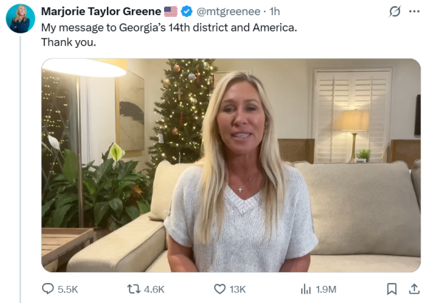 配资交易宝 与特朗普公开翻脸后，MAGA派众议员格林宣布辞职